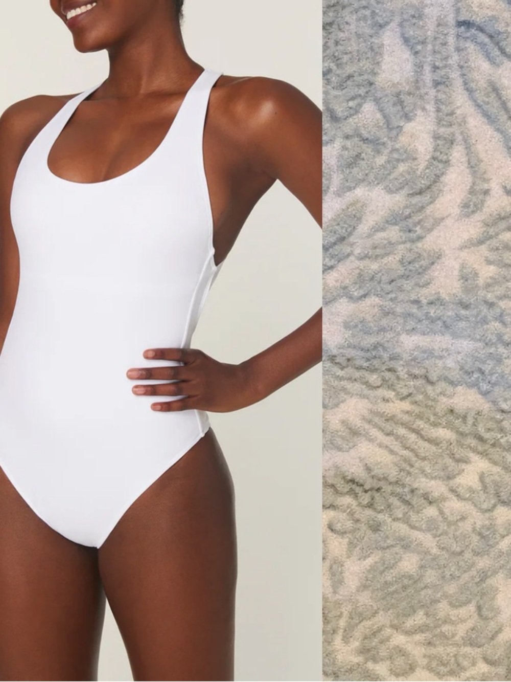 NWT Andie Women’s Tulum One Piece Swimsuit XL Seagreen Floral Bathing Suit